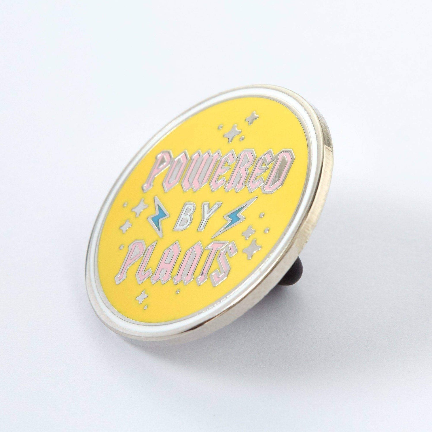 Punky Pins Powered by Plants Enamel Pin