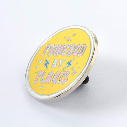 Punky Pins Powered by Plants Enamel Pin