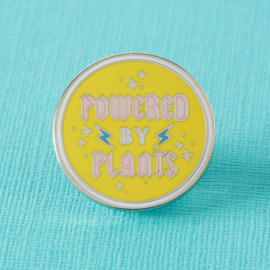 Punky Pins Powered by Plants Enamel Pin