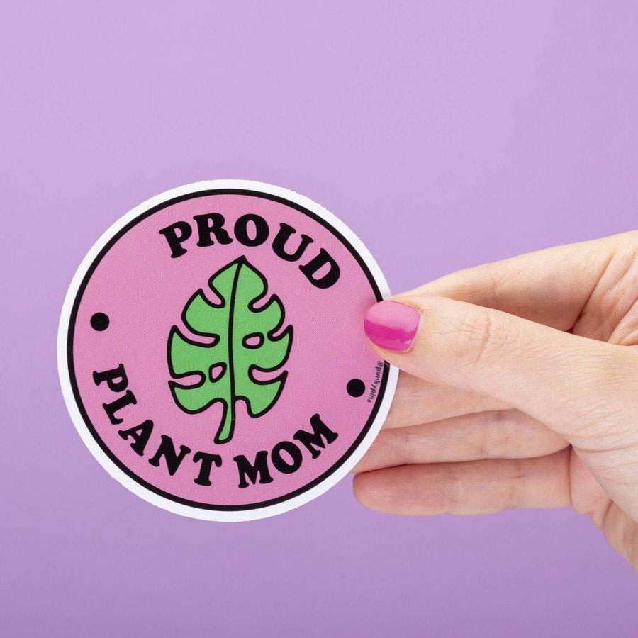 Punky Pins Proud Plant Mom Die Cut Vinyl Sticker