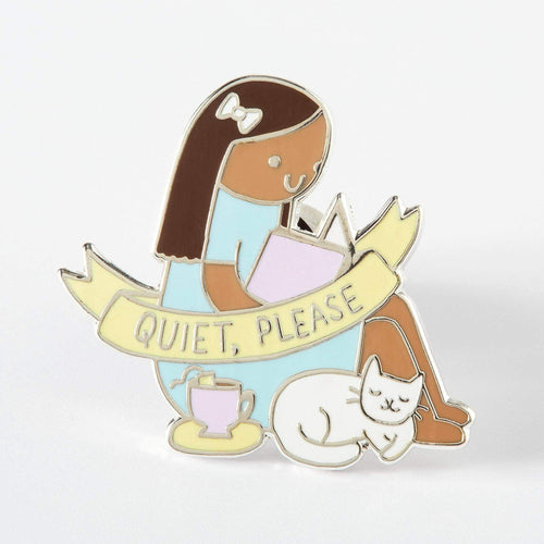 Punky Pins Quiet, Please - Ruth Enamel Pin