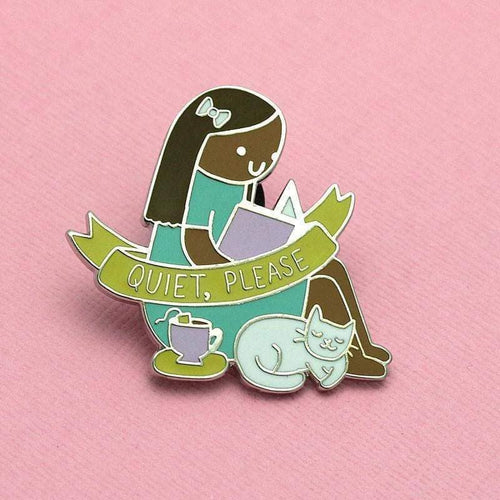 Quiet, Please - Ruth Enamel Pin