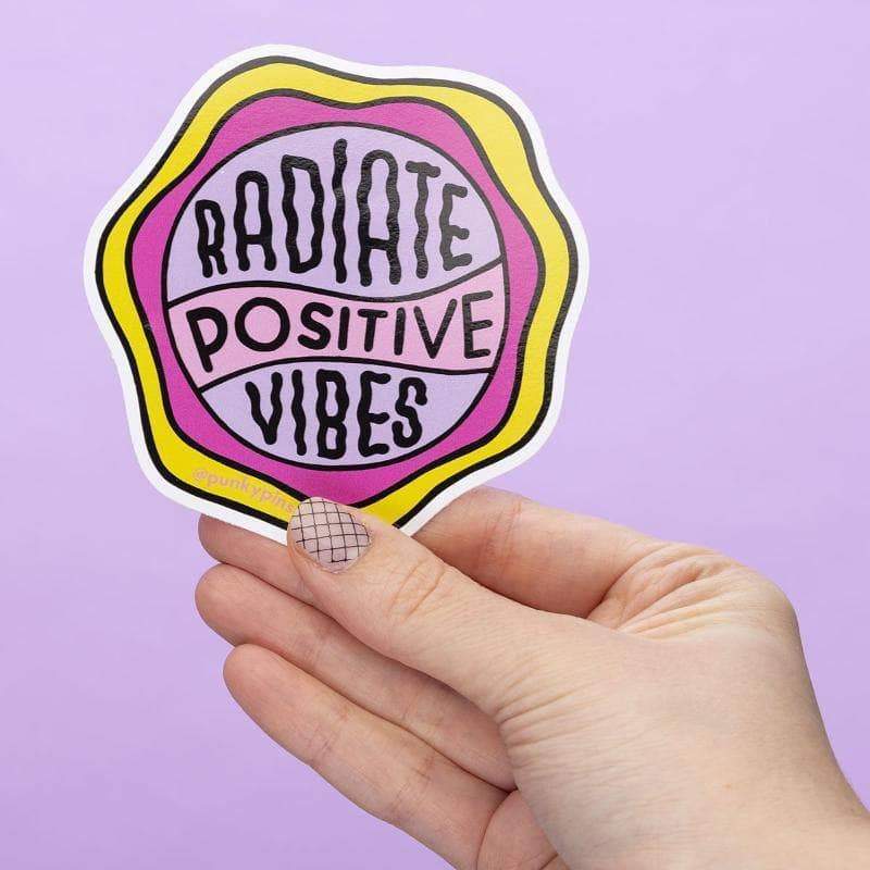 Radiate Positive Vibes Large Vinyl Sticker