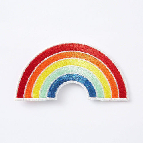 Rainbow Embroidered Iron On Patch