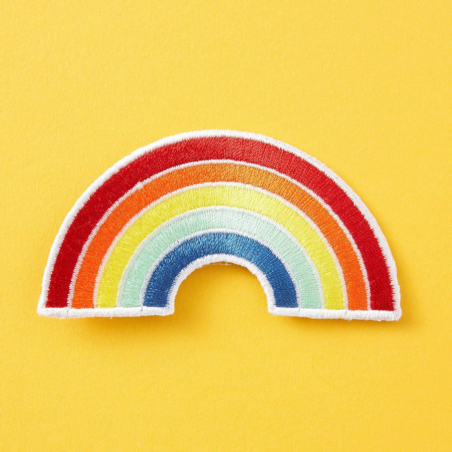 Rainbow Embroidered Iron On Patch