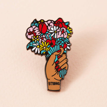 Punky Pins Raise Your Flowers Enamel Pin