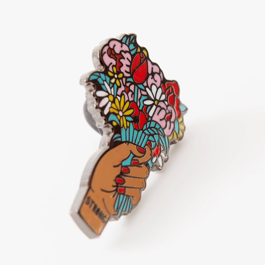 Punky Pins Raise Your Flowers Enamel Pin