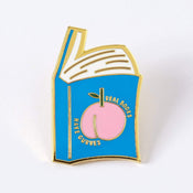 Punky Pins Real Books Have Curves Enamel Pin