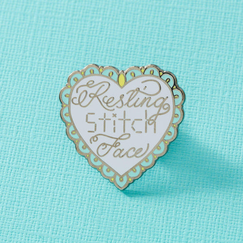 Resting Stitch Face Enamel Pin