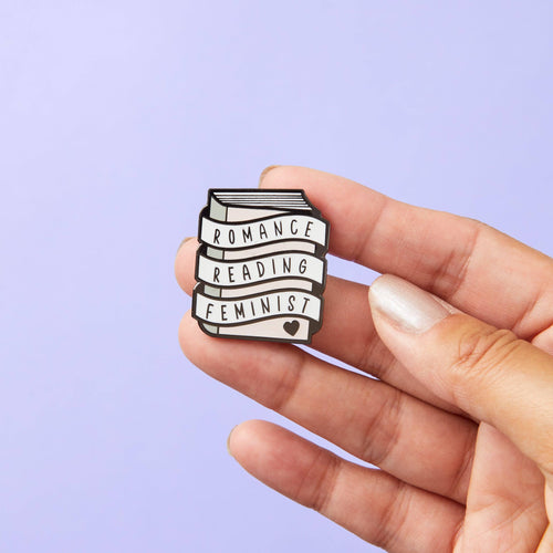 Punky Pins Romance Reading Feminist Enamel Pin