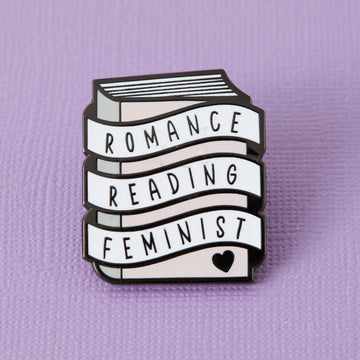 Punky Pins Romance Reading Feminist Enamel Pin