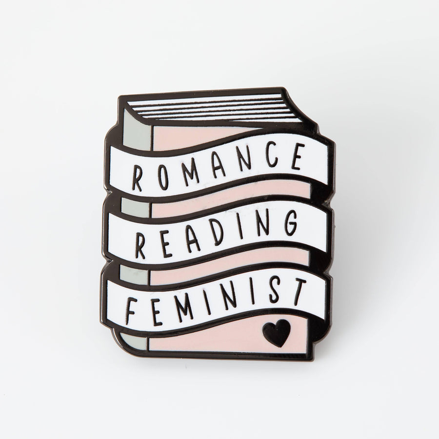 Punky Pins Romance Reading Feminist Enamel Pin