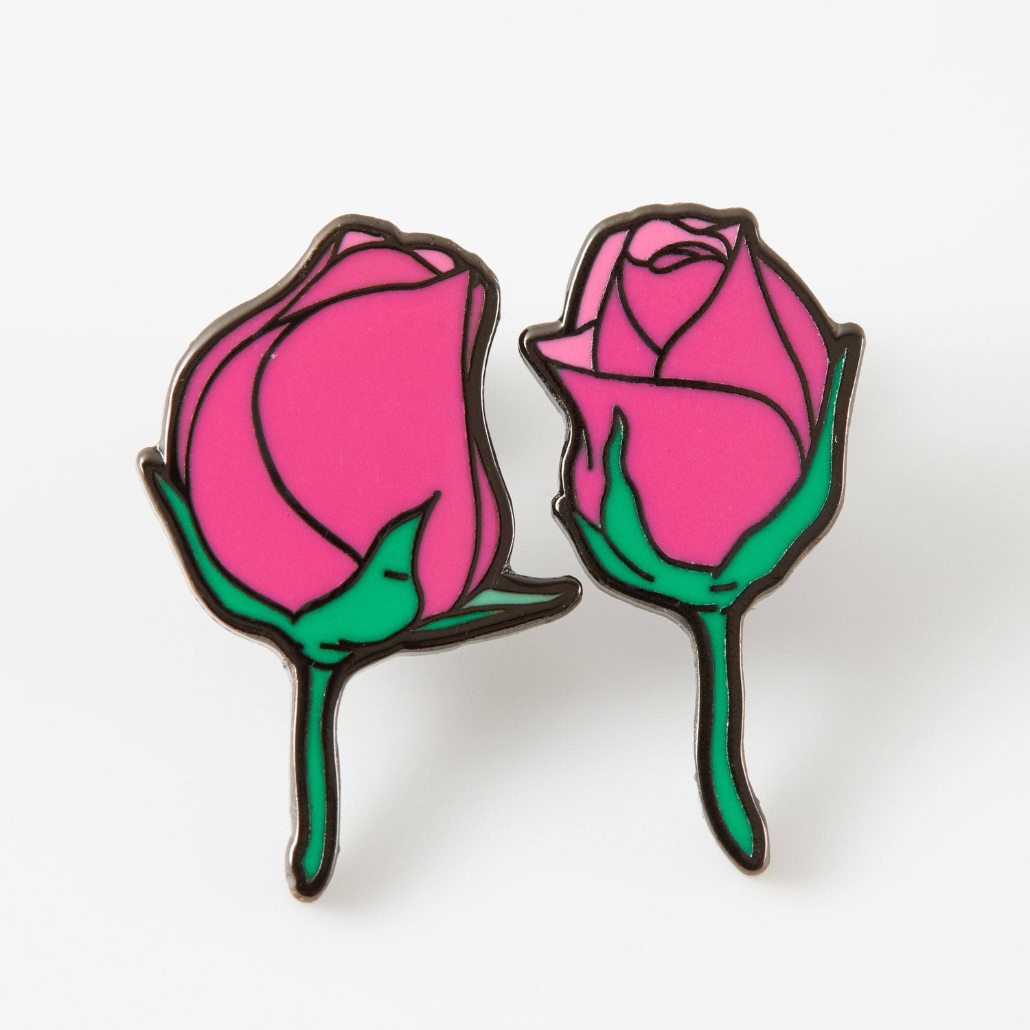 Punky Pins Rose Pair Of Enamel Pins