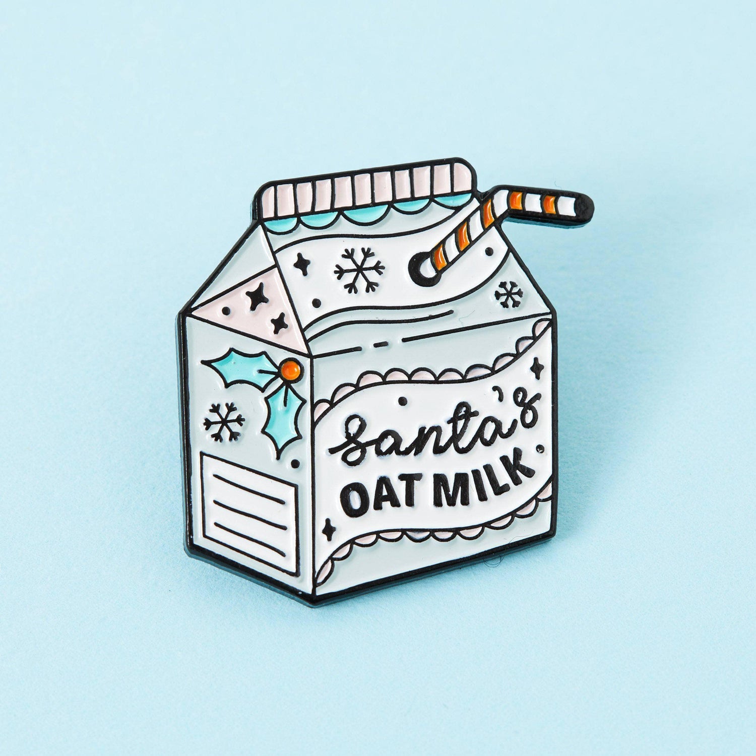 Punky Pins Santa's Oat Milk Enamel Pin