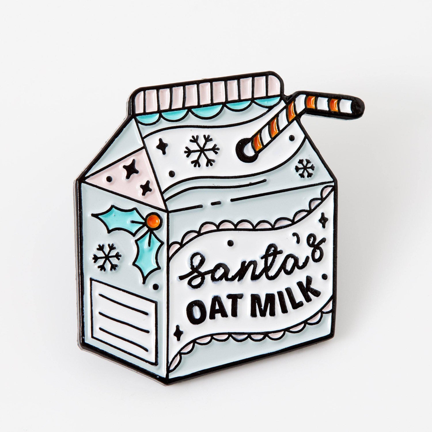 Punky Pins Santa's Oat Milk Enamel Pin