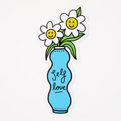 Punky Pins Self Love Flowers Vinyl Sticker