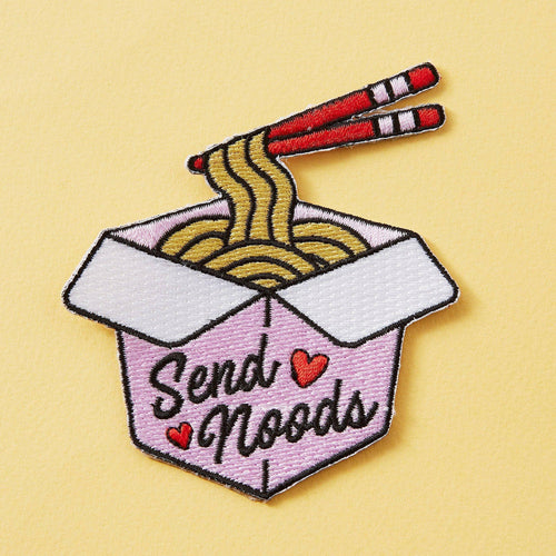 Punky Pins Send Noods Iron On Patch