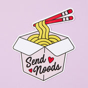 Punky Pins Send Noods Vinyl Sticker