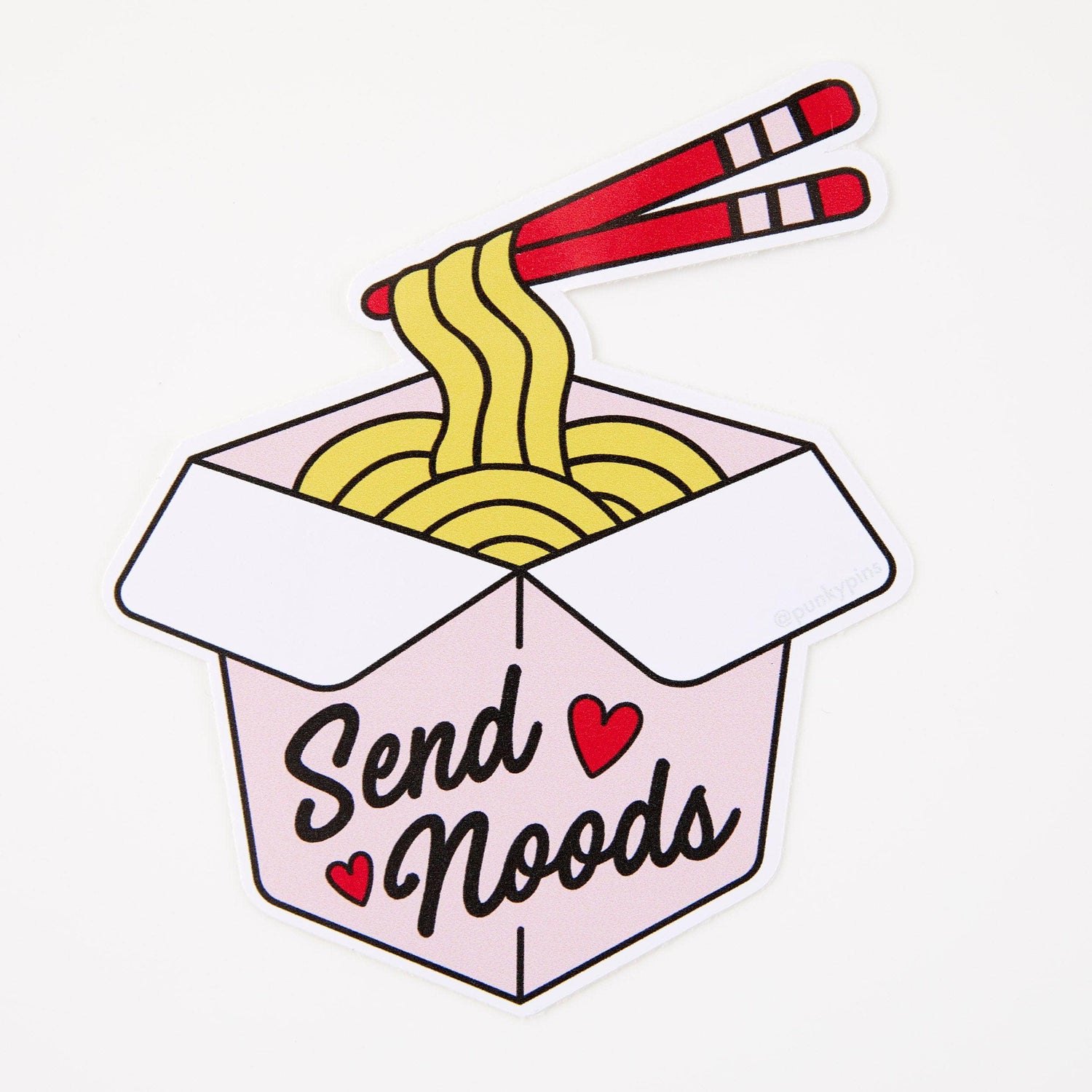 Punky Pins Send Noods Vinyl Sticker