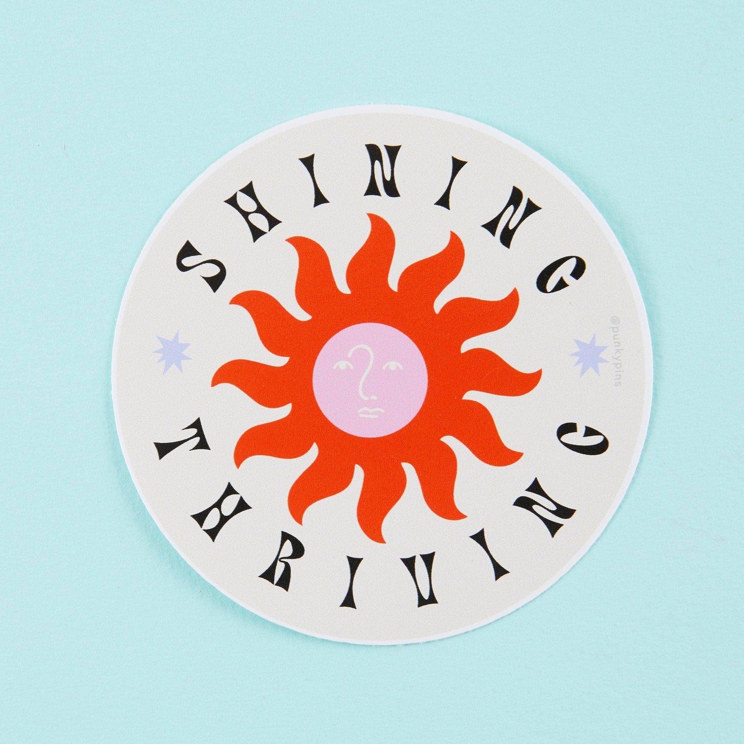 Punky Pins Shining Thriving Vinyl Sticker