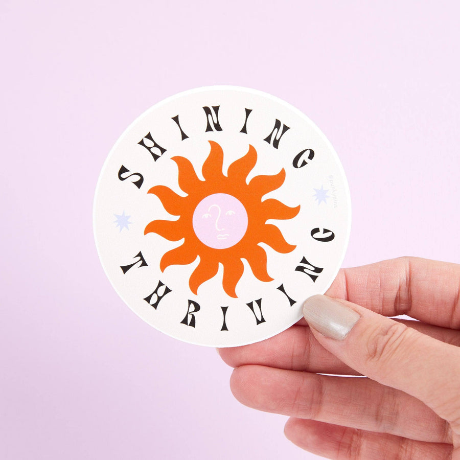 Punky Pins Shining Thriving Vinyl Sticker