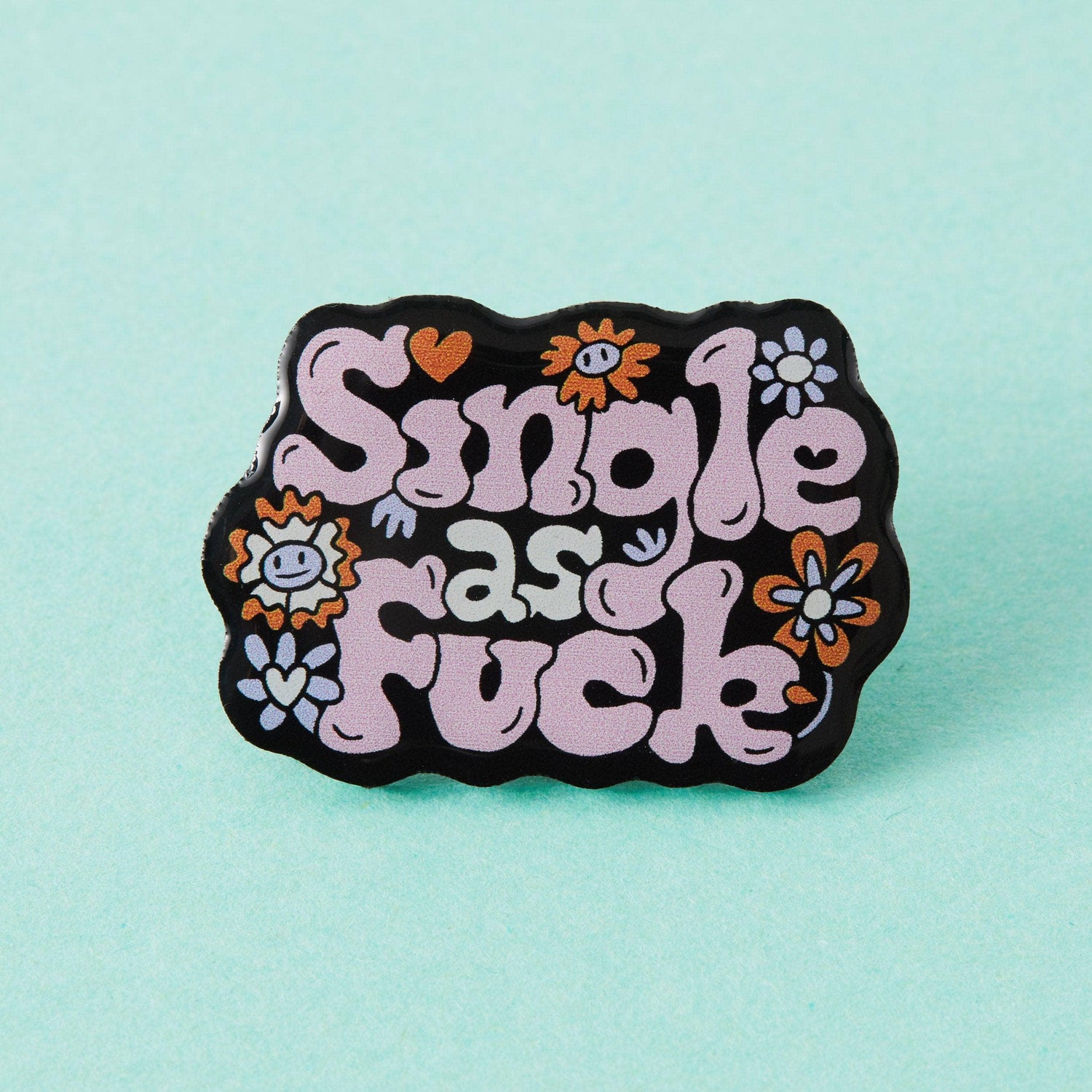 Punky Pins Single As Fuck Eco Metal Pin