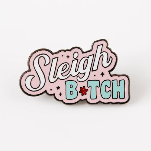 Punky Pins Sleigh Bitch Enamel Pin