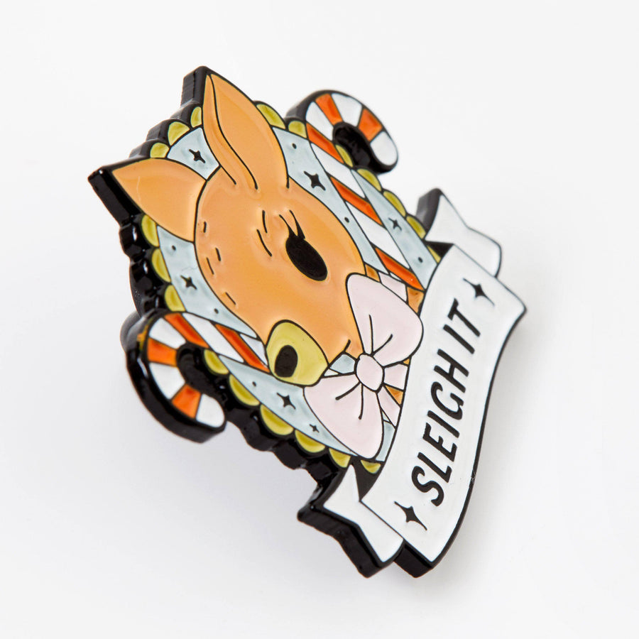 Punky Pins Sleigh It Enamel Pin