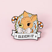 Punky Pins Sleigh It Enamel Pin