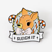 Punky Pins Sleigh It Enamel Pin