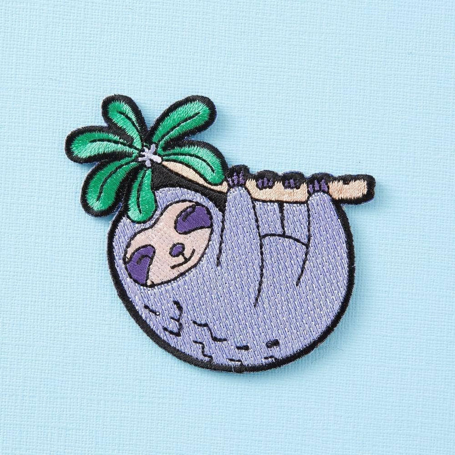 Punky Pins Sloth Embroidered Iron On Patch