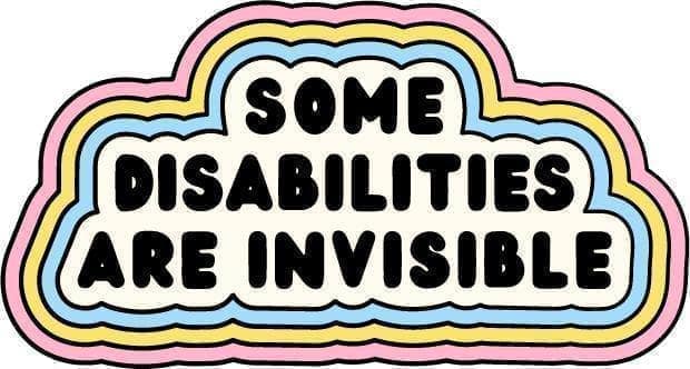 Punky Pins Some Disabilities Are Invisible Enamel Pin