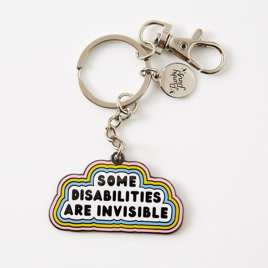 Punky Pins Some Disabilities Are Invisible Hard Enamel Keyring