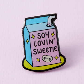 Punky Pins Soy Lovin' Sweetie Eco Metal Pin