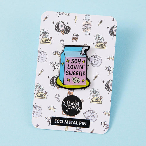 Punky Pins Soy Lovin' Sweetie Eco Metal Pin