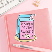 Punky Pins Soy Lovin' Sweetie Vinyl Sticker