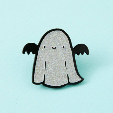 Punky Pins Sparkle Ghost Enamel Pin