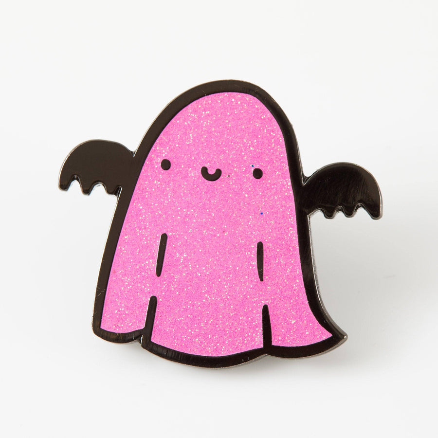 Punky Pins Sparkle Ghost Pink Enamel Pin - Limited Edition