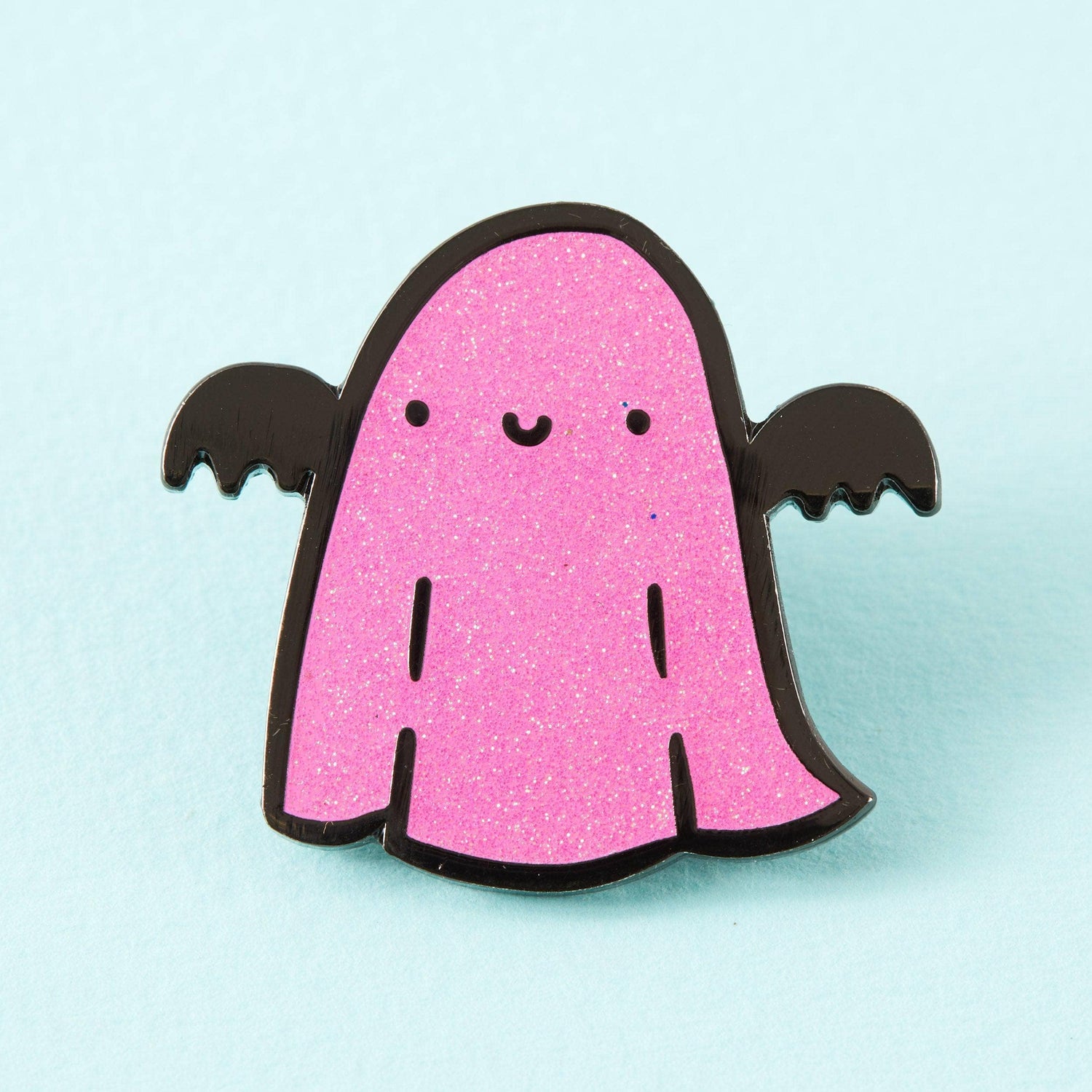 Punky Pins Sparkle Ghost Pink Enamel Pin - Limited Edition