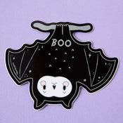 Punky Pins Spooky Boo Bat Laptop Sticker