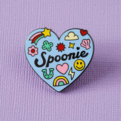 Punky Pins Spoonie Heart Enamel Pin