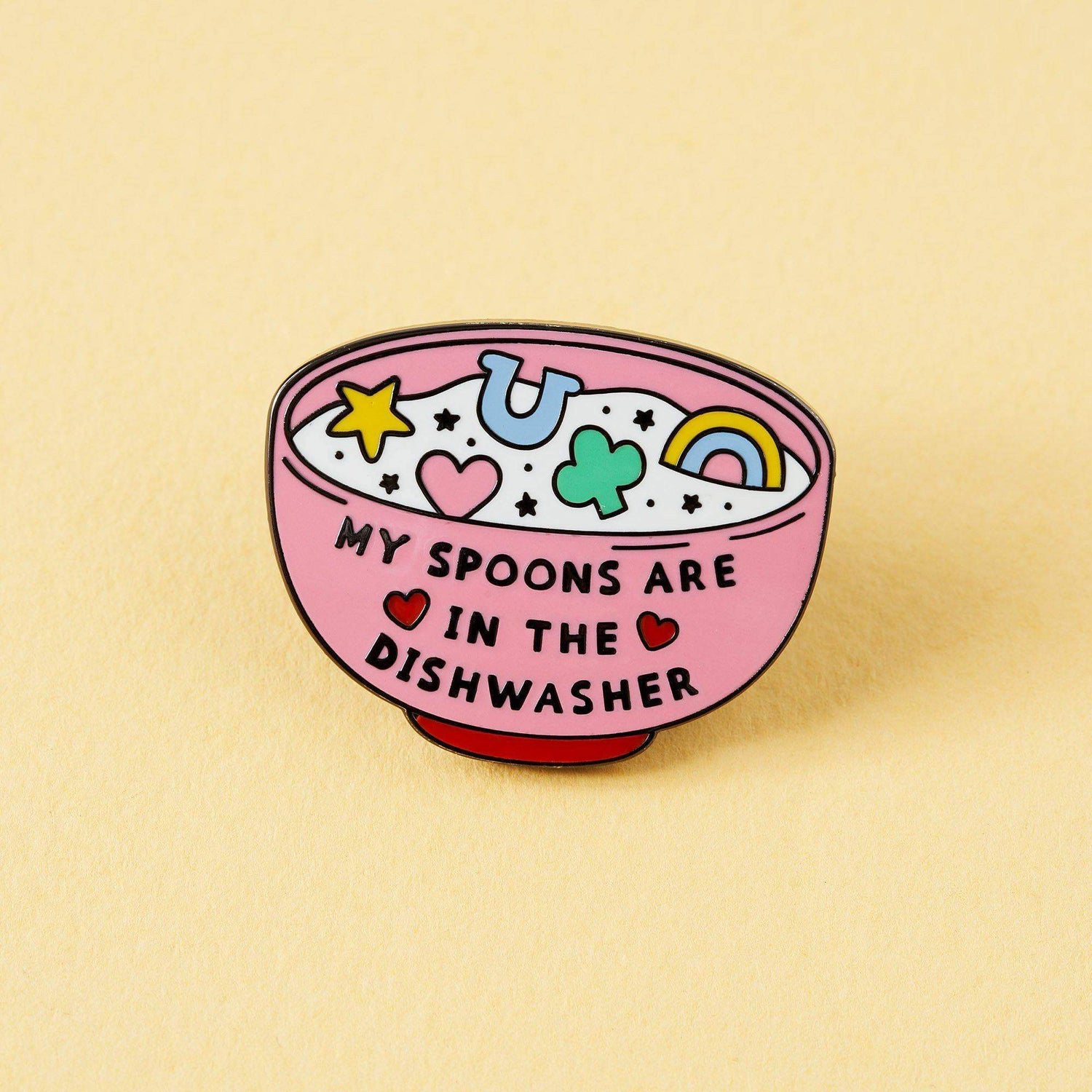 Punky Pins Spoons In The Dishwasher Enamel Pin