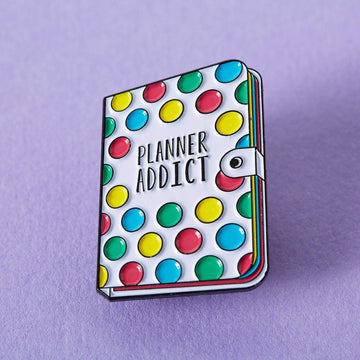 Punky Pins Stationery Planner Addict Enamel Pin