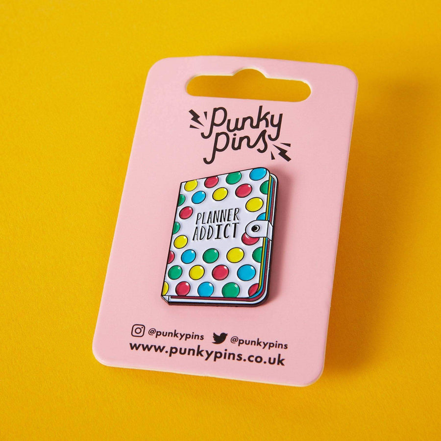 Punky Pins Stationery Planner Addict Enamel Pin