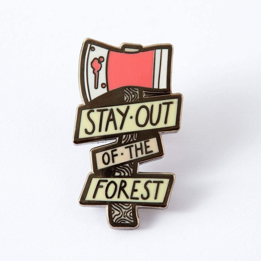 Punky Pins Stay Out Of The Forest Enamel Pin