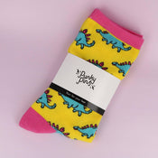 Punky Pins Stegosaurus Socks