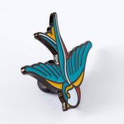 Punky Pins Swallow Tattoo Inspired Enamel Pin