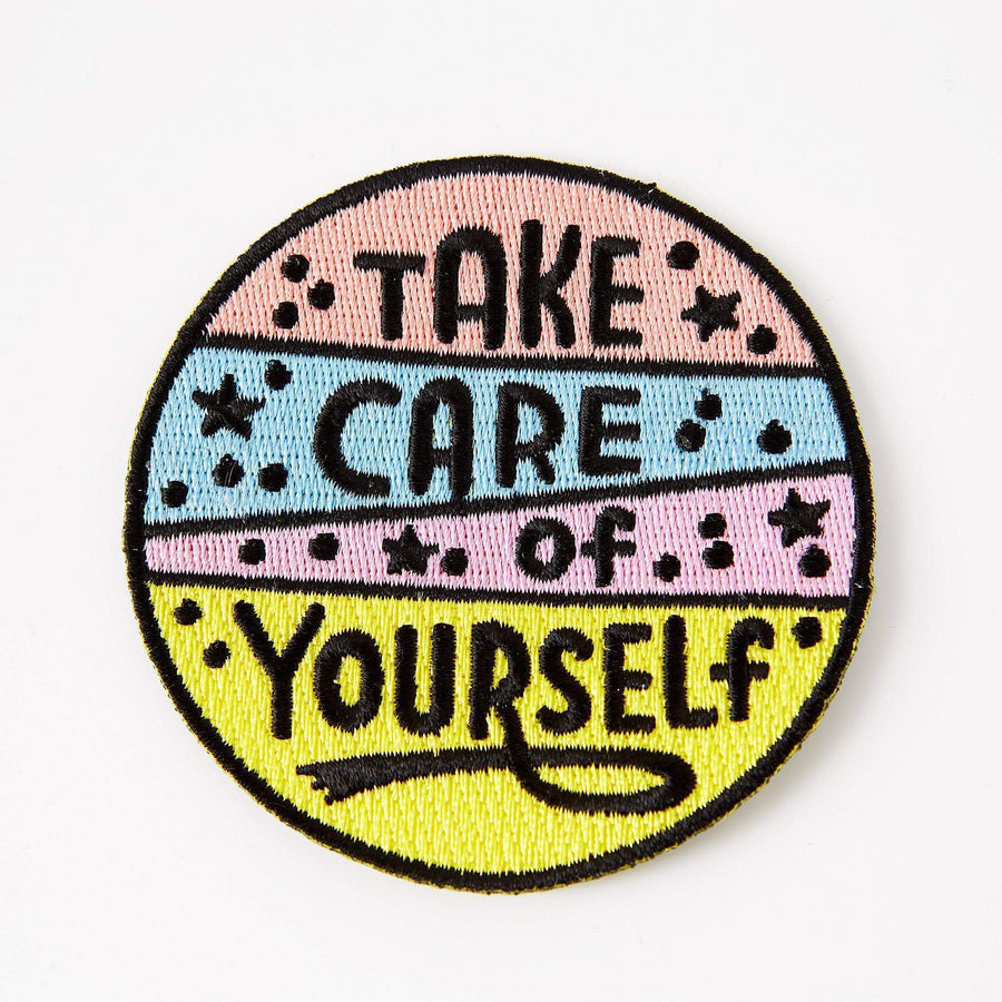Punky Pins Take Care of Yourself Embroidered Iron On Patch