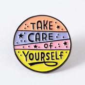 Punky Pins Take Care Of Yourself Soft Enamel Pin