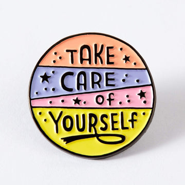 Punky Pins Take Care Of Yourself Soft Enamel Pin
